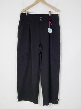 And Now This Plus Size 1X Oversized Wide Leg Pleated Pants